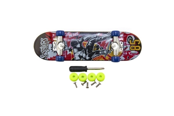 Skateboard à doigts vissable avec accessoires - 9 cm