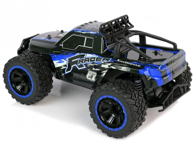 Tout-Terrain R/C 2.4 G amortisseurs 1:12 bleu