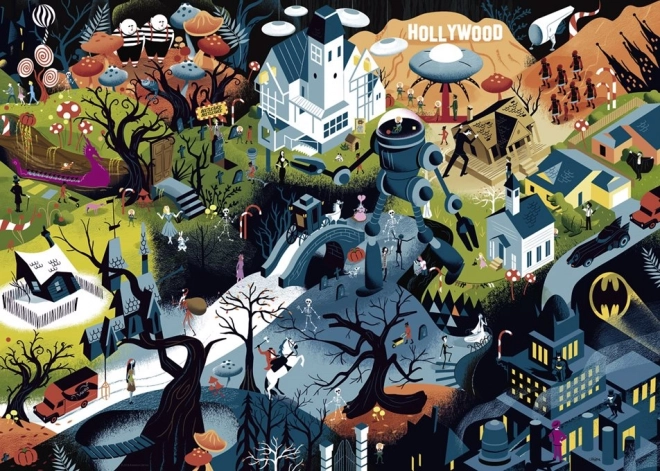 Puzzle Maîtres du cinéma : Les films de Tim Burton 1000 pièces