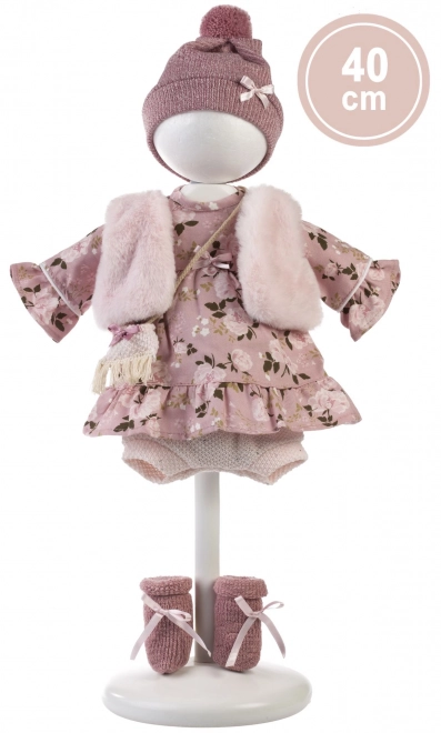 Llorens 540C CARLA - poupée réaliste avec corps en tissu doux - 40 cm