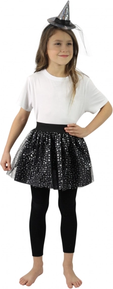 Ensemble sorcière avec jupe tutu et serre-tête