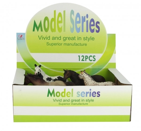 Figurine en plastique cheval 15 cm - 4 couleurs