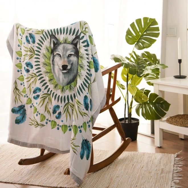 Tommy Lise Couverture en mousseline de bambou Alpha Spirit 106x106 cm