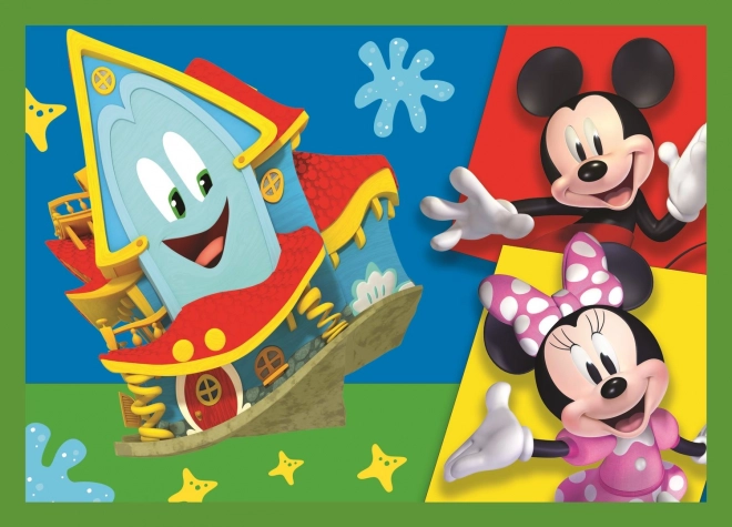 Puzzle 4 en 1 Mickey parmi les amis