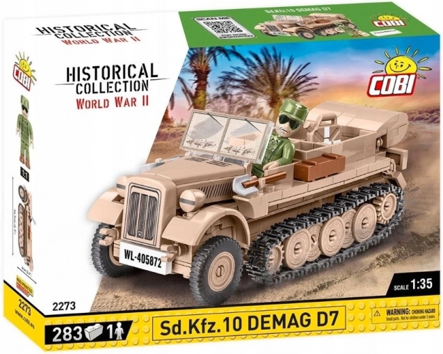 Maquette du tracteur semi-chenillé Sd.Kfz. 10 DEMAG D7 à l’échelle 1:35