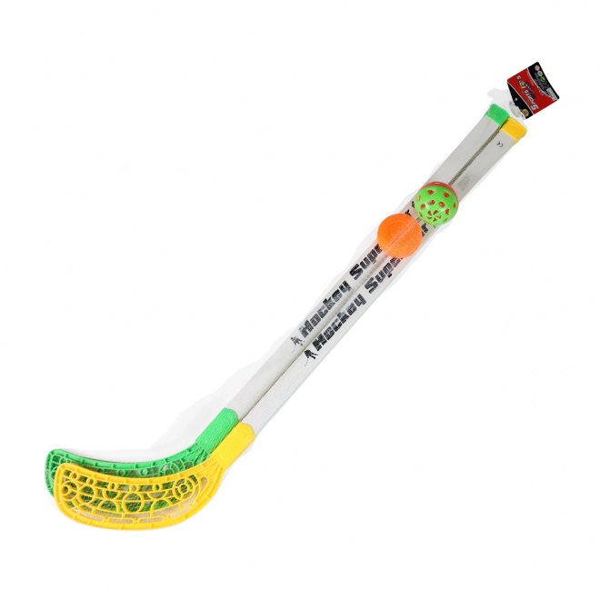 Crosses de hockey et de floorball avec ballon et palet 80 cm