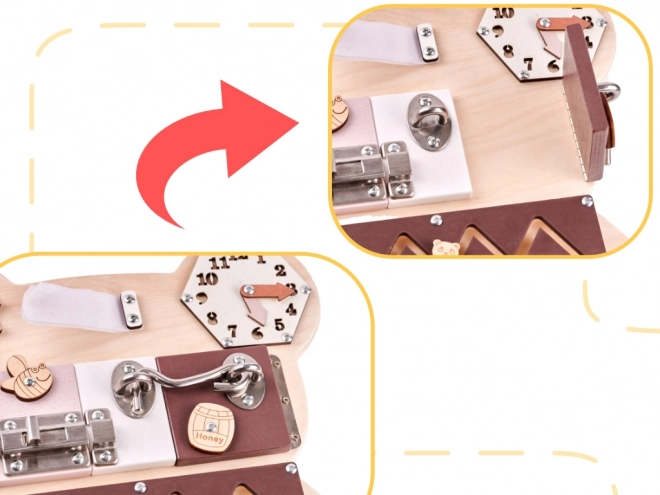 Planche sensorielle Montessori - ourson