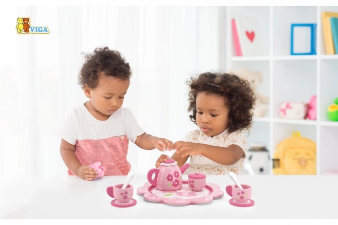 Ensemble de thé et café pour enfants Viga sur plateau
