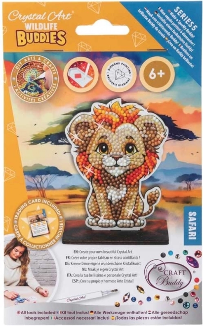 Peinture au diamant Safari : Lion