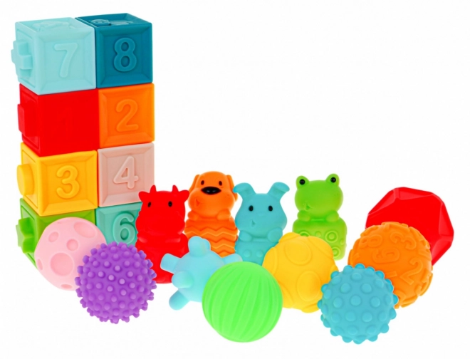 Mega ensemble de 20 balles pour enfants 6m+ Jouet sensoriel Rééducation des mains