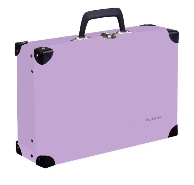 Valise lamino rectangulaire cerclée PASTELINI violette