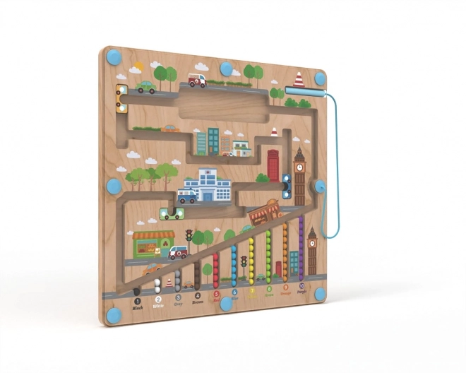 Planche de jeu magnétique pour enfants Ville
