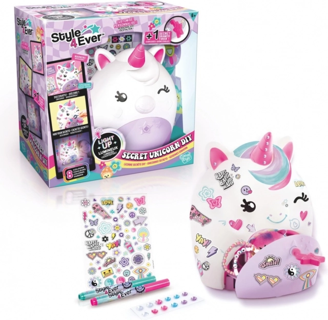 Lampe DIY licorne avec compartiment Style4Ever
