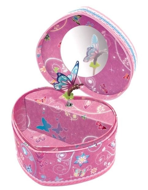 Boîte à musique Pecoware cœur - Papillons