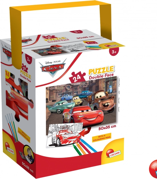 Puzzle pour enfants Cars : réversible, 24 pièces