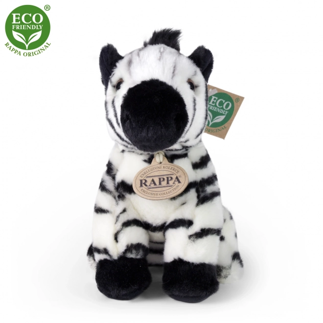 Zèbre en peluche assis 18 cm eco-friendly