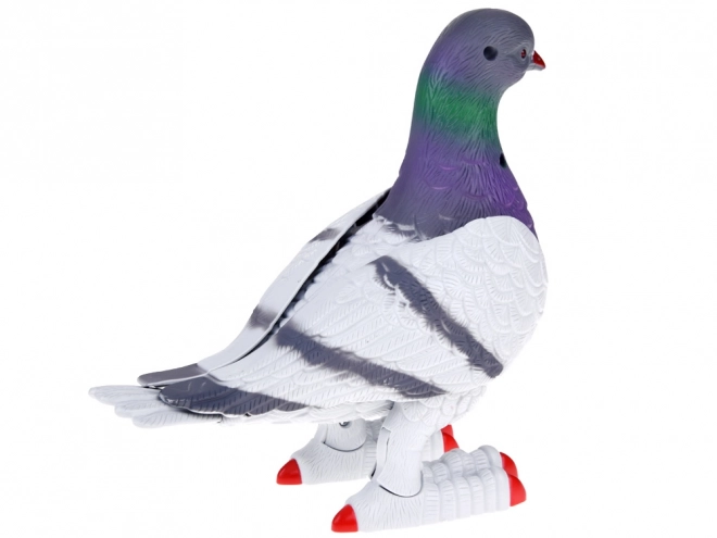 Pigeon interactif marche, s'allume et joue - jouet amusant