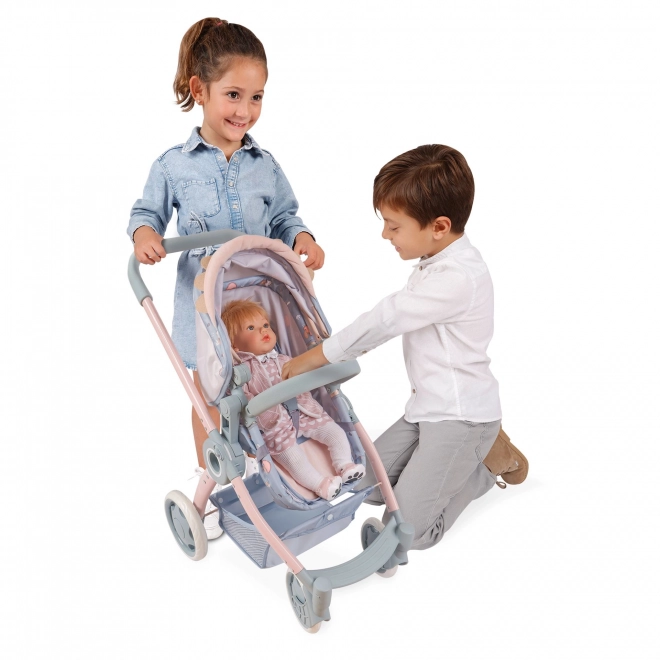 DeCuevas 80580 Poussette pliable pour poupées 3 en 1 avec sac à dos COCO 2024 - 70 cm