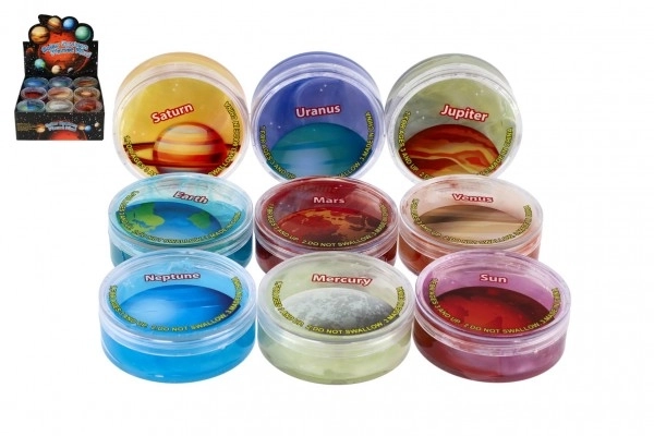 Sliz - masse de la planète système solaire 7cm assortiment de couleurs