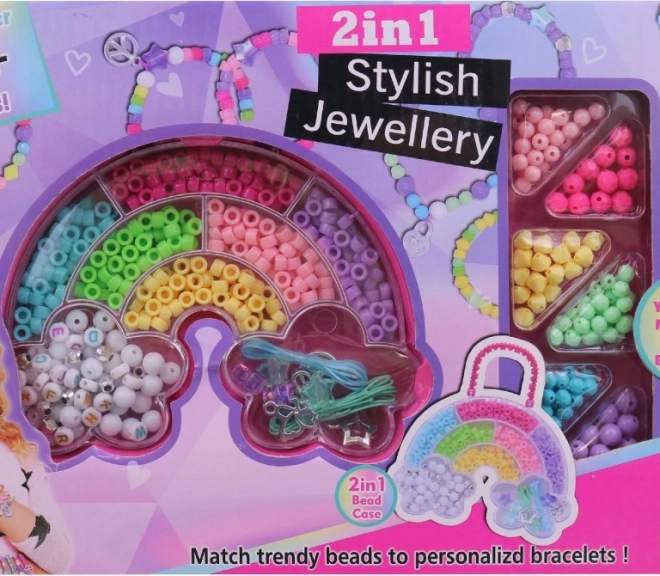 Boîte avec perles pour filles
