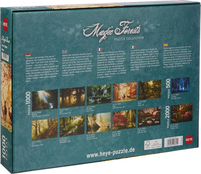Puzzle HEYE Forêts Enchantées : Cerfs 1000 pièces