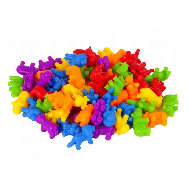 Ensemble éducatif Montessori Calcul Animaux Colorés 83 pcs