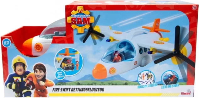 Avion de sauvetage rapide 42 cm Sam le Pompier