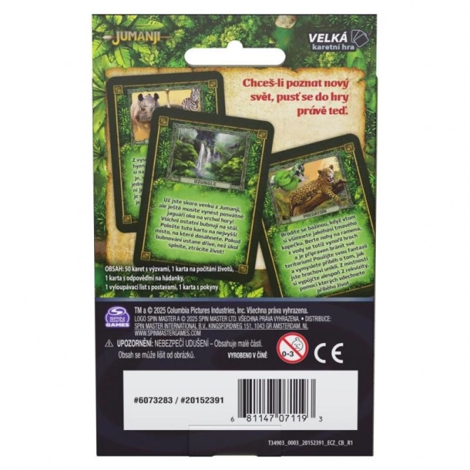 Jeu de cartes Jumanji