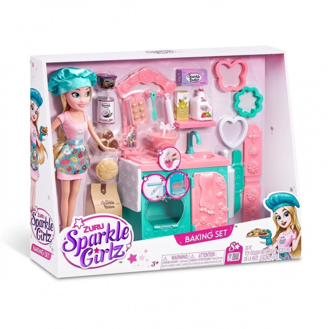 Ensemble de cuisson Sparkle Girlz avec poupée 27 cm