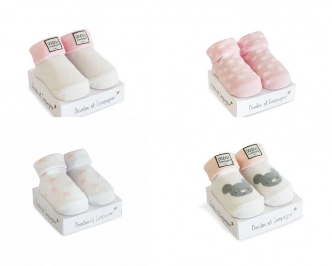 Doudou Chaussettes pour fille 0-6 mois 1 paire