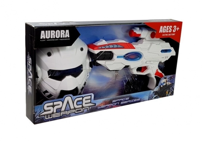 Arme laser spatiale avec masque spatial
