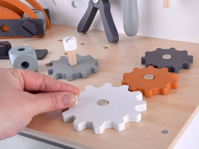 Ensemble d'atelier en bois pour enfants avec outils