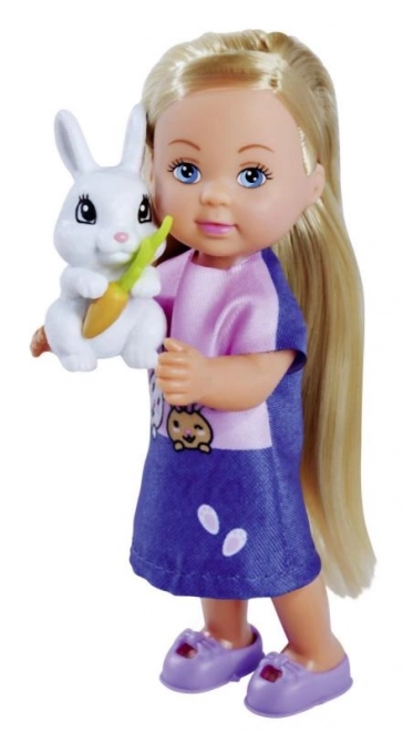 Poupée Steffi et Evička avec Famille de Lapins