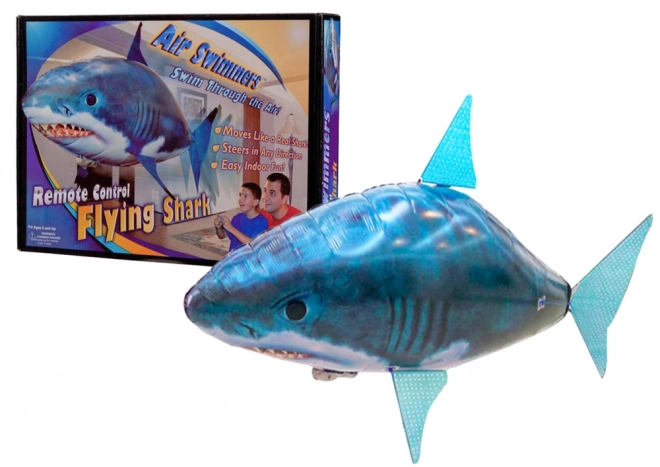 Ballon volant en forme de requin bleu à télécommande R/C