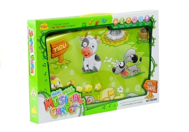 Tapis éducatif et musical avec sons d'animaux de la ferme