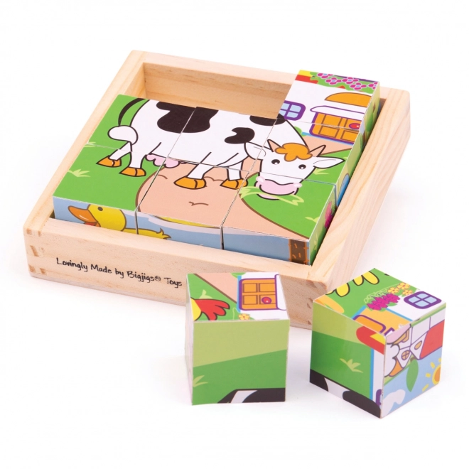 Blocs d'images puzzle Animaux