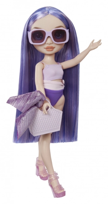 Poupée de Mode Rainbow High en maillot de bain - Violet Willow
