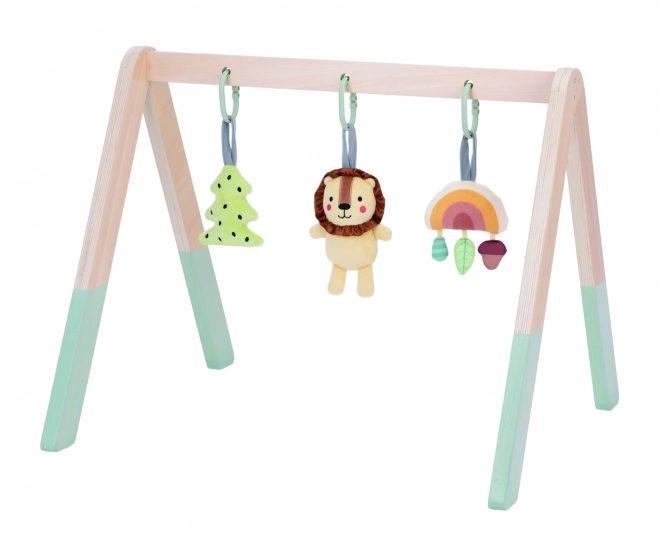 Portique en bois pour enfants - Amis de la forêt