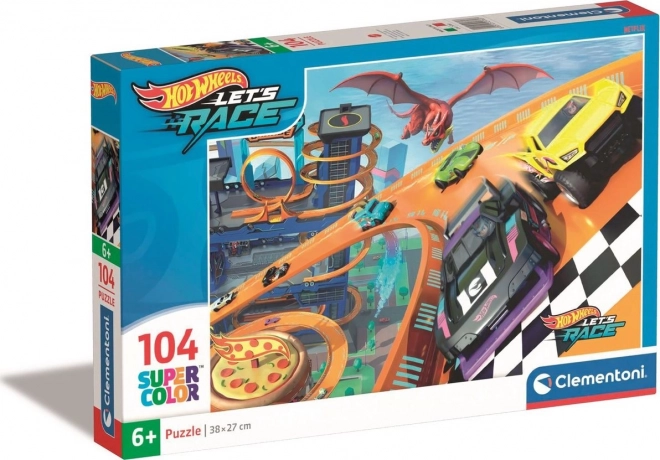 CLEMENTONI Puzzle Hot Wheels 104 pièces