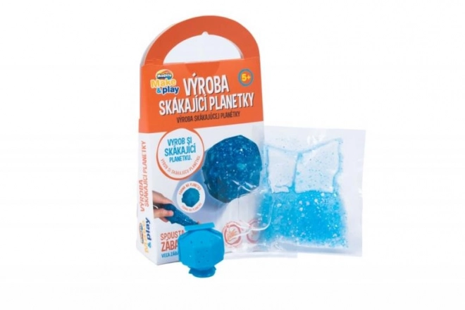 Fabrication de balle rebondissante bleue
