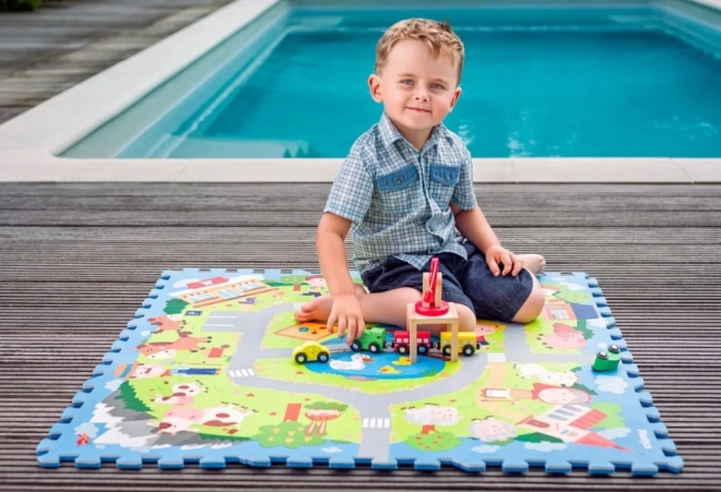 Tapis de sol en mousse Village 9 pcs