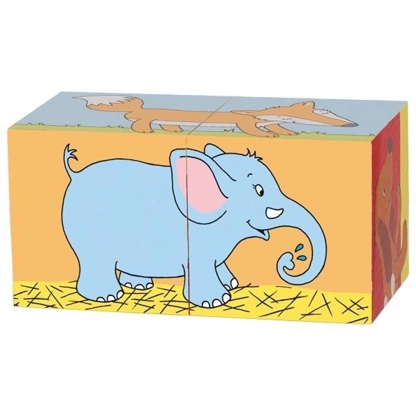 Blocs en bois animaux pour enfants