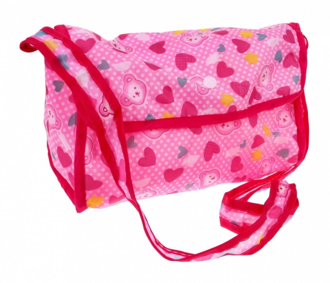 Ensemble d'accessoires pour poupées 3+ Soin de l'enfant + Landau + Chaise de nourrissage + Lit bébé + 2 sacs