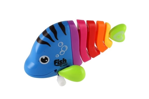 Poisson/Rybka à clé en plastique 11cm mix couleurs 14pcs en boîte