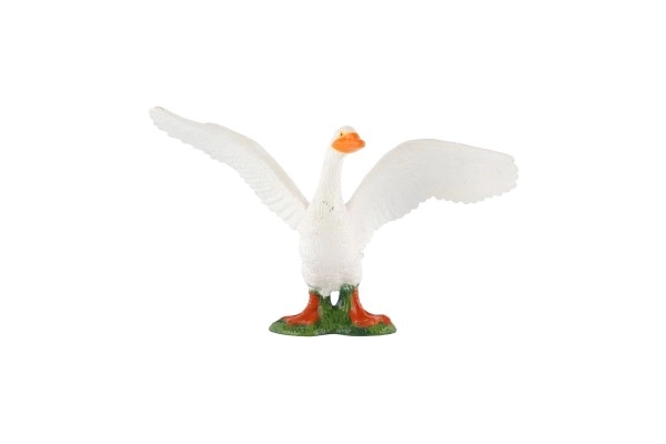 Oie domestique en plastique zooté 10cm dans un sac