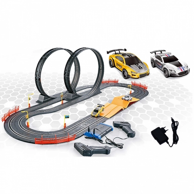 Circuit de course avec 2 boucles 560 cm