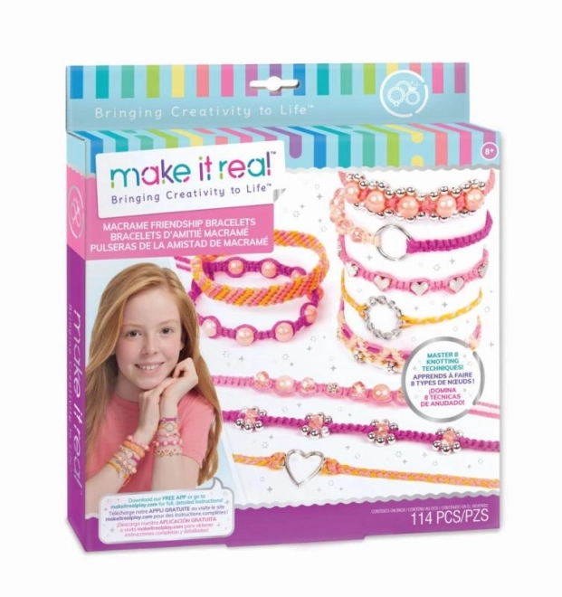 Kit de fabrication de bracelets macramé