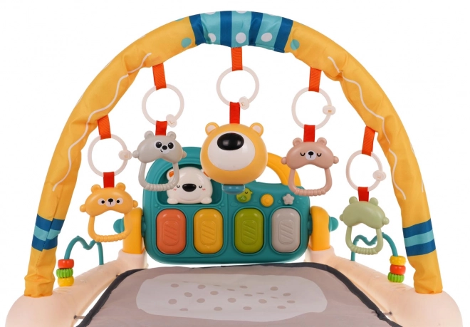 Tapis de jeu pour bébés avec piano et accessoires