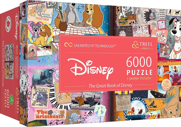 puzzle trefl uft grand livre disney 6000 pièces