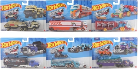 Camion de transport HOT WHEELS avec petite voiture 1:64